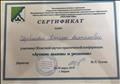 Сертификат участника региональной конференции "Аутизм: вызовы и решения"